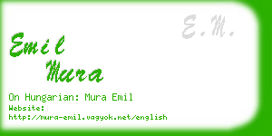 emil mura business card